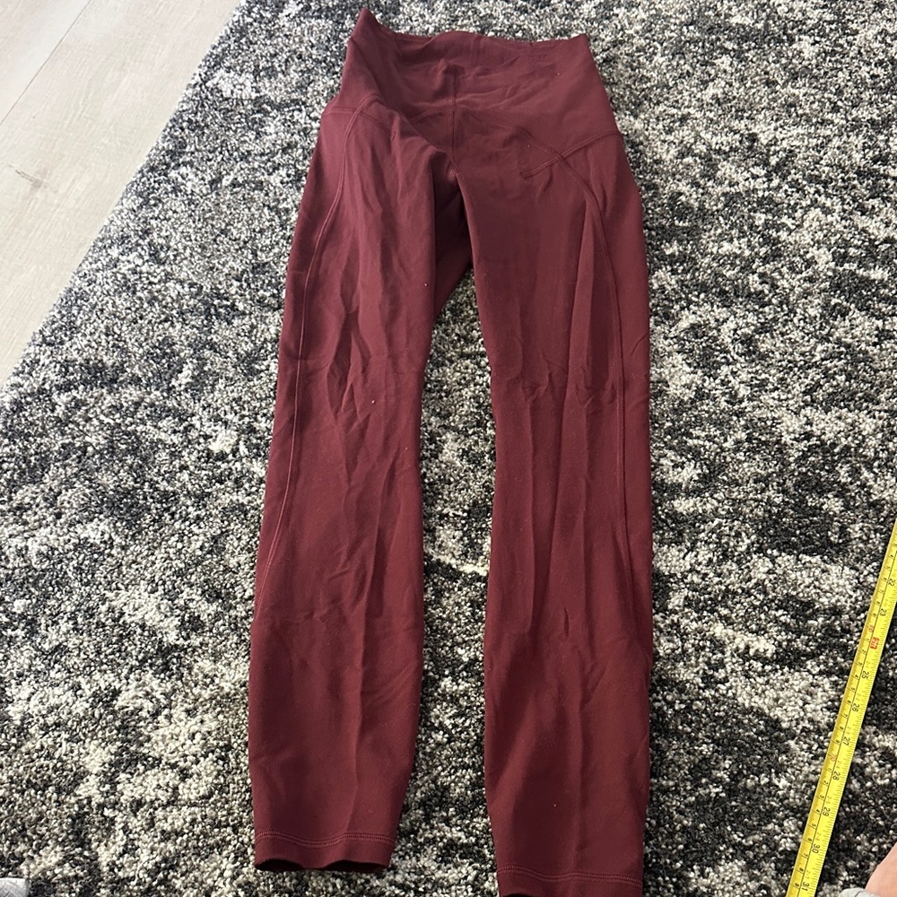 lululemon athletica Burgundy Leggings